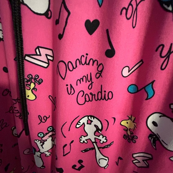 Snoopy “Dancing is my Cardio” track pants - Picture 3 of 4